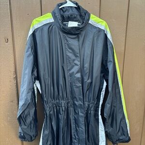 BMW Motorrad Rain Suit One-Piece Black Neon XL Waterproof Motorcycle